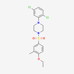 1-(2,5-Dichlorophenyl)-4-(4-ethoxy-3-methylphenyl)sulfonylpiperazine