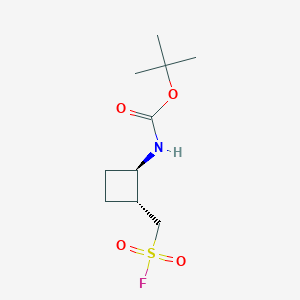 Tert-butyl N-[(1R,2R)-2-(fluorosulfonylmethyl)cyclobutyl]carbamate