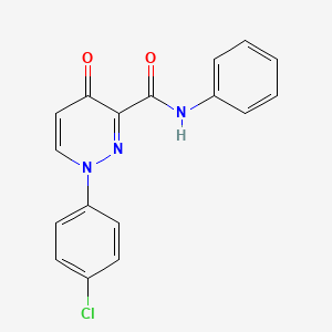 molecular formula C17H12ClN3O2 B2794455 1-(4-chlorophenyl)-4-oxo-N-phenyl-1,4-dihydropyridazine-3-carboxamide CAS No. 478063-44-4