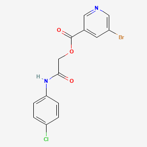 [2-(4-Chloroanilino)-2-oxoethyl] 5-bromopyridine-3-carboxylate