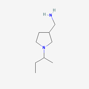molecular formula C9H20N2 B2794466 1-[1-(丁基)吡咯烷-3-基]甲胺 CAS No. 914202-85-0