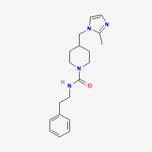 4-((2-methyl-1H-imidazol-1-yl)methyl)-N-phenethylpiperidine-1-carboxamide