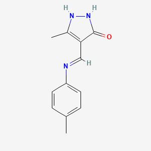 5-methyl-4-(4-toluidinomethylene)-2,4-dihydro-3H-pyrazol-3-one
