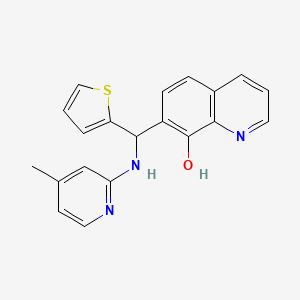 7-{[(4-Methylpyridin-2-yl)amino](thiophen-2-yl)methyl}quinolin-8-ol