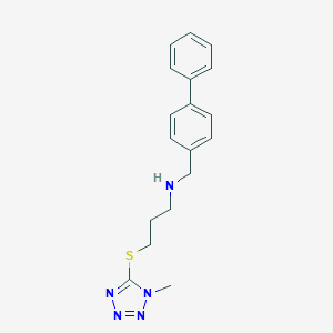 N-(biphenyl-4-ylmethyl)-3-[(1-methyl-1H-tetrazol-5-yl)sulfanyl]propan-1-amine