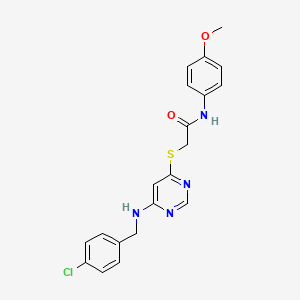 N-(1,3-benzodioxol-5-ylmethyl)-2-{[3-(4-benzylpiperidin-1-yl)pyrazin-2-yl]thio}acetamide
