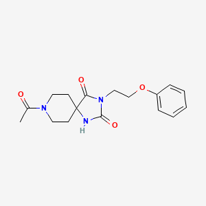 8-Acetyl-3-(2-phenoxyethyl)-1,3,8-triazaspiro[4.5]decane-2,4-dione