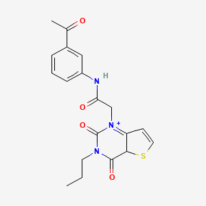 N-(3-acetylphenyl)-2-{2,4-dioxo-3-propyl-1H,2H,3H,4H-thieno[3,2-d]pyrimidin-1-yl}acetamide
