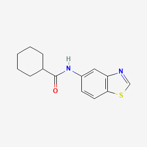 N-(benzo[d]thiazol-5-yl)cyclohexanecarboxamide