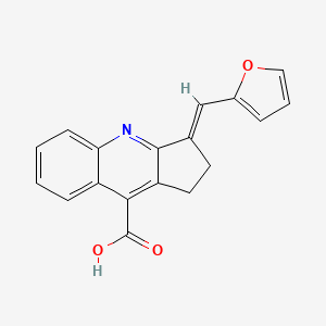 3-Furan-2-ylmethylene-2,3-dihydro-1H-cyclopenta[b]quinoline-9-carboxylic acid