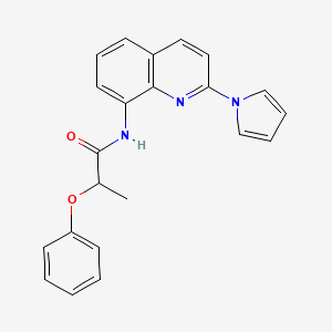 N-(2-(1H-pyrrol-1-yl)quinolin-8-yl)-2-phenoxypropanamide