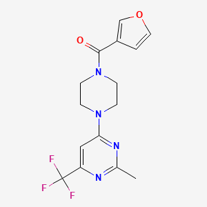 3-Furyl{4-[2-methyl-6-(trifluoromethyl)-4-pyrimidinyl]piperazino}methanone
