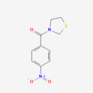 molecular formula C10H10N2O3S B2794535 (4-Nitrophenyl)-(1,3-thiazolidin-3-yl)methanone CAS No. 859482-40-9