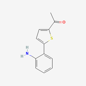 molecular formula C12H11NOS B2794549 1-[5-(2-Aminophenyl)thiophen-2-yl]ethan-1-one CAS No. 852706-14-0