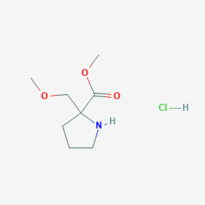 Methyl 2-(methoxymethyl)pyrrolidine-2-carboxylate hydrochloride