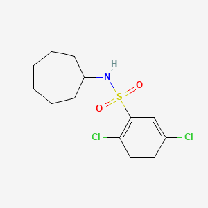 2,5-dichloro-N-cycloheptylbenzenesulfonamide