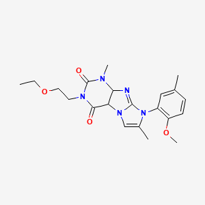 3-(2-ethoxyethyl)-8-(2-methoxy-5-methylphenyl)-1,7-dimethyl-1H,2H,3H,4H,8H-imidazo[1,2-g]purine-2,4-dione