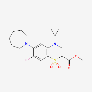 4-chloro-N-[1-(2-thienylacetyl)piperidin-4-yl]benzenesulfonamide