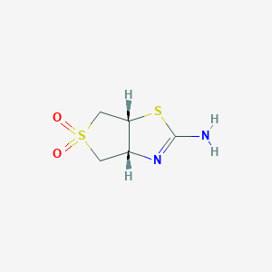 (3aR,6aR)-5,5-dioxo-3a,4,6,6a-tetrahydrothieno[3,4-d][1,3]thiazol-2-amine