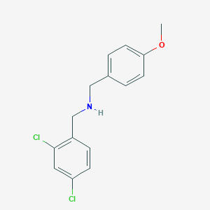 molecular formula C15H15Cl2NO B279459 N-(2,4-dichlorobenzyl)-N-(4-methoxybenzyl)amine 