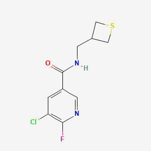 5-Chloro-6-fluoro-N-(thietan-3-ylmethyl)pyridine-3-carboxamide