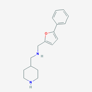 molecular formula C17H22N2O B279461 [(5-Phenyl-2-furyl)methyl](piperidin-4-ylmethyl)amine 
