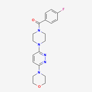 (4-Fluorophenyl)(4-(6-morpholinopyridazin-3-yl)piperazin-1-yl)methanone