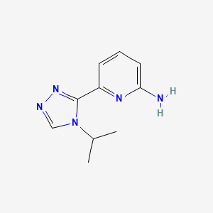 molecular formula C10H13N5 B2794659 6-(4-isopropyl-4H-1,2,4-triazol-3-yl)pyridin-2-amine CAS No. 1448427-99-3