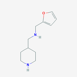 molecular formula C11H18N2O B279469 N-(2-furylmethyl)-N-(4-piperidinylmethyl)amine 