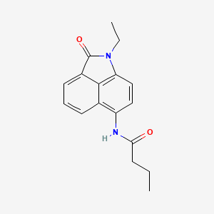 molecular formula C17H18N2O2 B2794714 N-(1-ethyl-2-oxo-1,2-dihydrobenzo[cd]indol-6-yl)butyramide CAS No. 313469-67-9