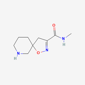 molecular formula C9H15N3O2 B2794716 N-Methyl-1-oxa-2,9-diazaspiro[4.5]dec-2-ene-3-carboxamide CAS No. 2090220-73-6