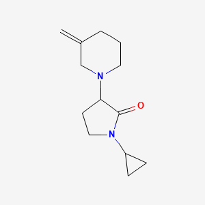 molecular formula C13H20N2O B2794720 1-Cyclopropyl-3-(3-methylidenepiperidin-1-yl)pyrrolidin-2-one CAS No. 2097863-90-4