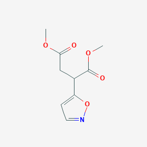 molecular formula C9H11NO5 B2794725 Dimethyl 2-(5-isoxazolyl)succinate CAS No. 477858-68-7