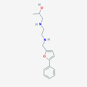 molecular formula C16H22N2O2 B279474 1-[(2-{[(5-Phenyl-2-furyl)methyl]amino}ethyl)amino]-2-propanol 