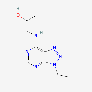 1-((3-ethyl-3H-[1,2,3]triazolo[4,5-d]pyrimidin-7-yl)amino)propan-2-ol