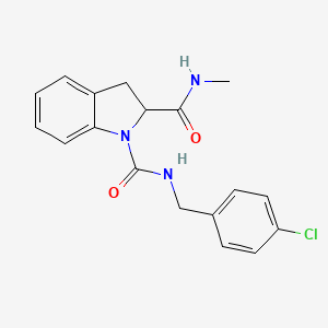 molecular formula C18H18ClN3O2 B2794754 N1-(4-chlorobenzyl)-N2-methylindoline-1,2-dicarboxamide CAS No. 1103518-29-1