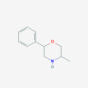 molecular formula C11H15NO B2794767 5-Methyl-2-phenylmorpholine CAS No. 80123-66-6