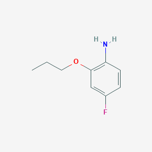 molecular formula C9H12FNO B2794774 4-Fluoro-2-propoxyaniline CAS No. 953904-74-0