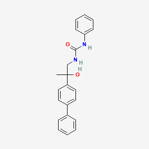 molecular formula C22H22N2O2 B2794775 1-(2-([1,1'-联苯]-4-基)-2-羟基丙基)-3-苯基脲 CAS No. 1396884-39-1