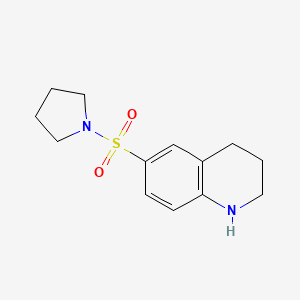 B2794796 6-(Pyrrolidine-1-sulfonyl)-1,2,3,4-tetrahydroquinoline CAS No. 873208-54-9