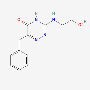 6-benzyl-3-((2-hydroxyethyl)amino)-1,2,4-triazin-5(4H)-one
