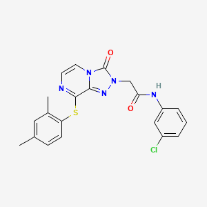 molecular formula C21H18ClN5O2S B2794807 N-(2,3-dihydro-1,4-benzodioxin-6-yl)-N'-(4-methoxy-2-phenylquinolin-6-yl)urea CAS No. 1251550-30-7