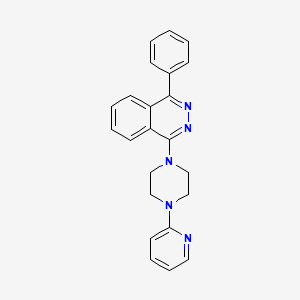 molecular formula C23H21N5 B2794819 1-苯基-4-(4-吡啶-2-基哌嗪-1-基)邻苯二甲酸酯 CAS No. 670269-91-7