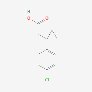 molecular formula C11H11ClO2 B2794822 2-[1-(4-Chlorophenyl)cyclopropyl]acetic acid CAS No. 1226178-96-6