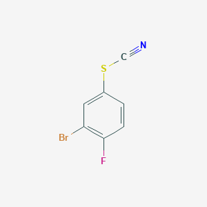 molecular formula C7H3BrFNS B2794834 3-Bromo-4-fluorophenylthiocyanate CAS No. 2149601-24-9