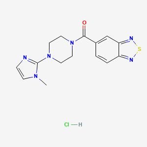 benzo[c][1,2,5]thiadiazol-5-yl(4-(1-methyl-1H-imidazol-2-yl)piperazin-1-yl)methanone hydrochloride
