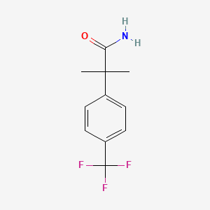 2-Methyl-2-[4-(trifluoromethyl)phenyl]propanamide