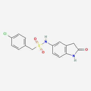 1-(4-chlorophenyl)-N-(2-oxoindolin-5-yl)methanesulfonamide
