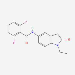 molecular formula C17H14F2N2O2 B2794886 N-(1-ethyl-2-oxoindolin-5-yl)-2,6-difluorobenzamide CAS No. 921773-48-0