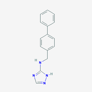 molecular formula C15H14N4 B279491 N-(biphenyl-4-ylmethyl)-1H-1,2,4-triazol-3-amine 